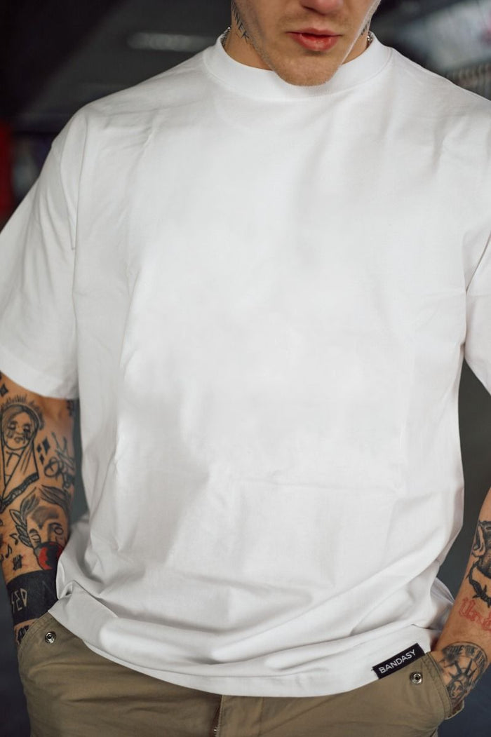 HOOD OVERSIZED T-SHIRT WHITE