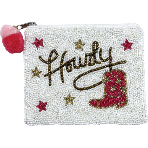 Howdy and Boot Coin Pouch