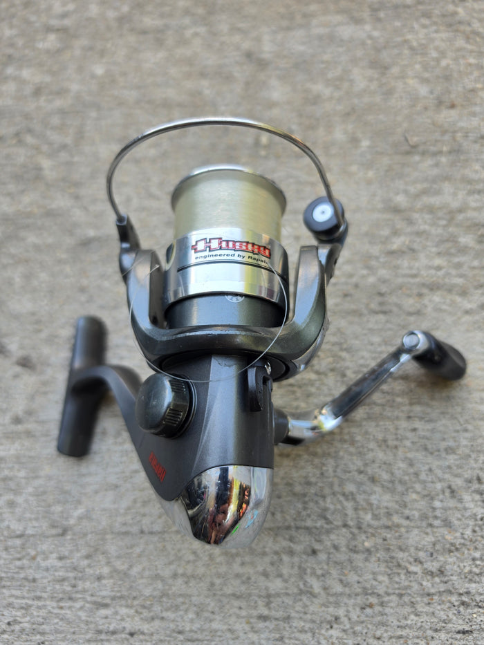 Husky Reel + Fishing Tackle Lot