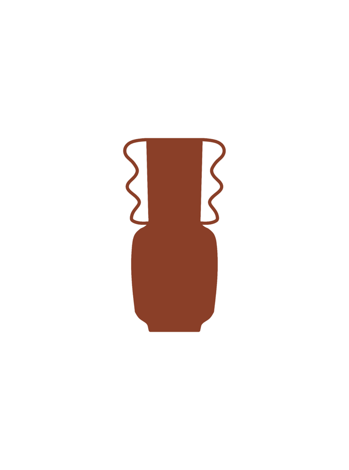 Vases Hydra Tall Vase - Terra Rust Orange - Rust Orange