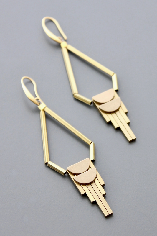 Hyliee Brass Earrings