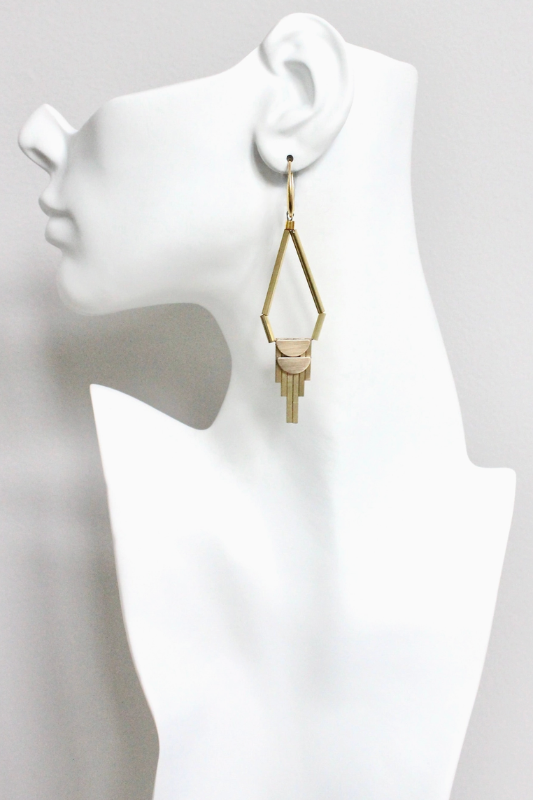 Hyliee Brass Earrings
