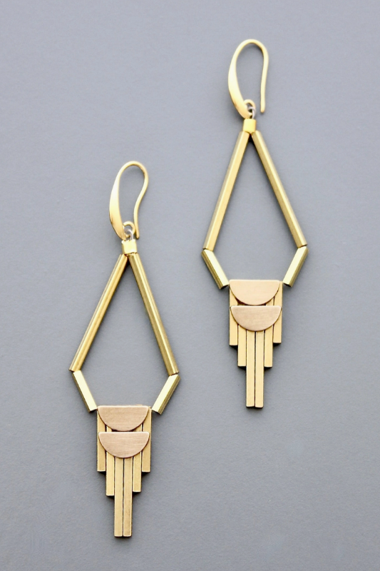 Hyliee Brass Earrings