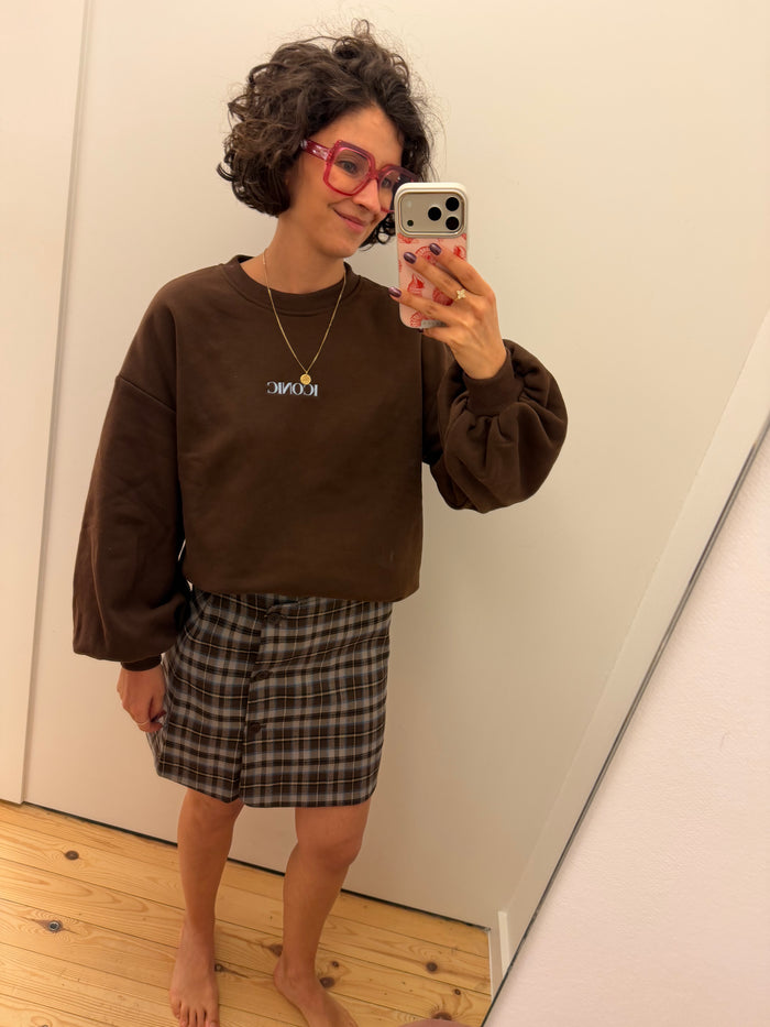 Iconic sweater bruin