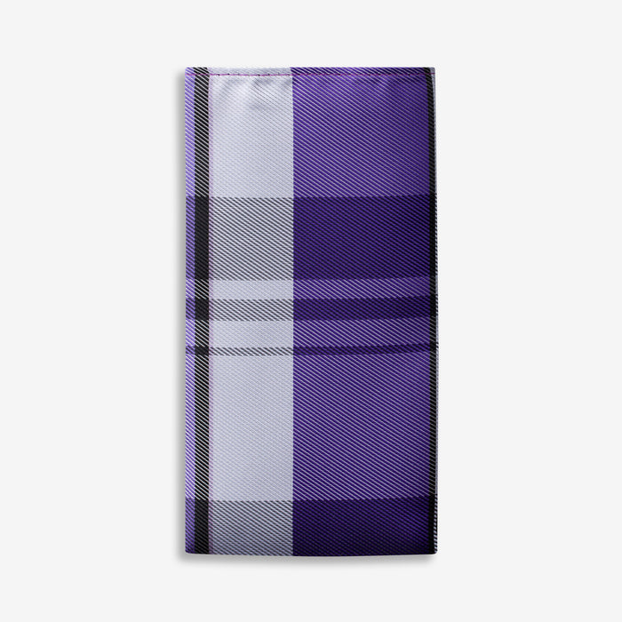 Indigo Plaid Pocket Square