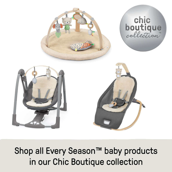 Ingenuity Every Season Plush Lambswool Baby Play Gym, 0+ Months - Natural