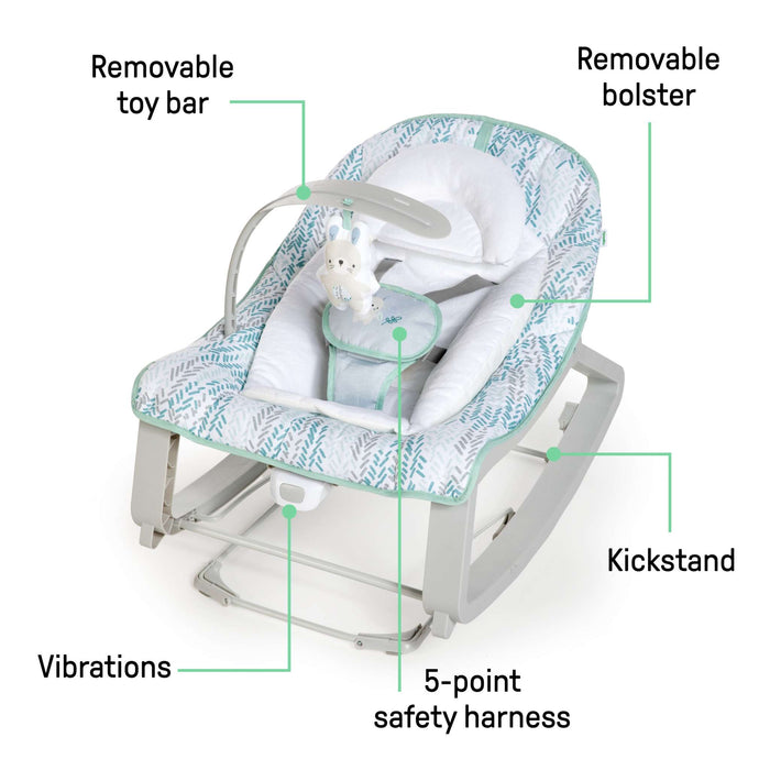 Baby Bouncer Rocker Keep Cozy 3-in-1 - Spruce