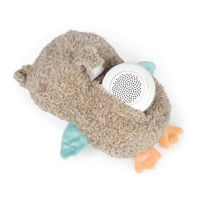 Plush Snuggle Sounds Nally owl baby soother with Bluetooth and timer for newborns to 36 months