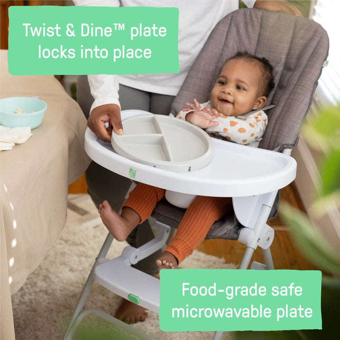 Ingenuity Sun Valley Compact Folding High Chair - Grey