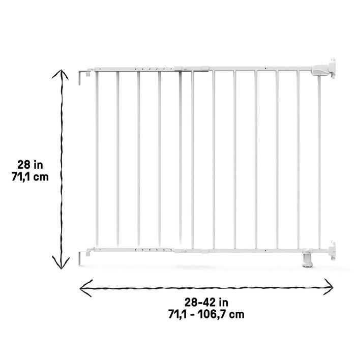 Summer by Ingenuity white metal safety gate for stairs and doorways