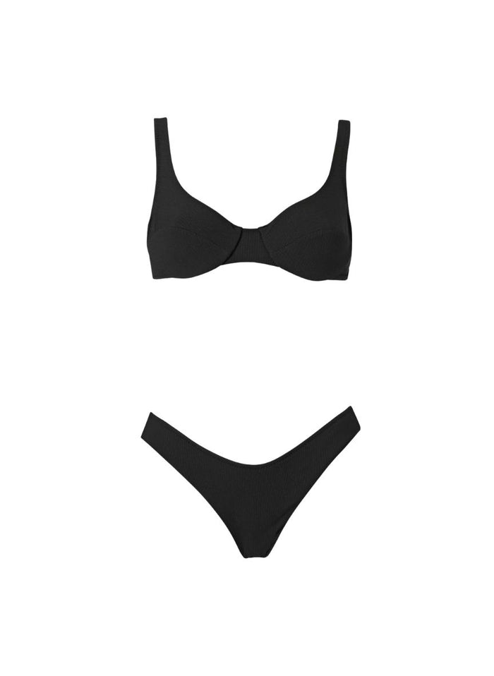 Bikini Stefania Frangista Irini Cup Bikini Curly Black Apoella