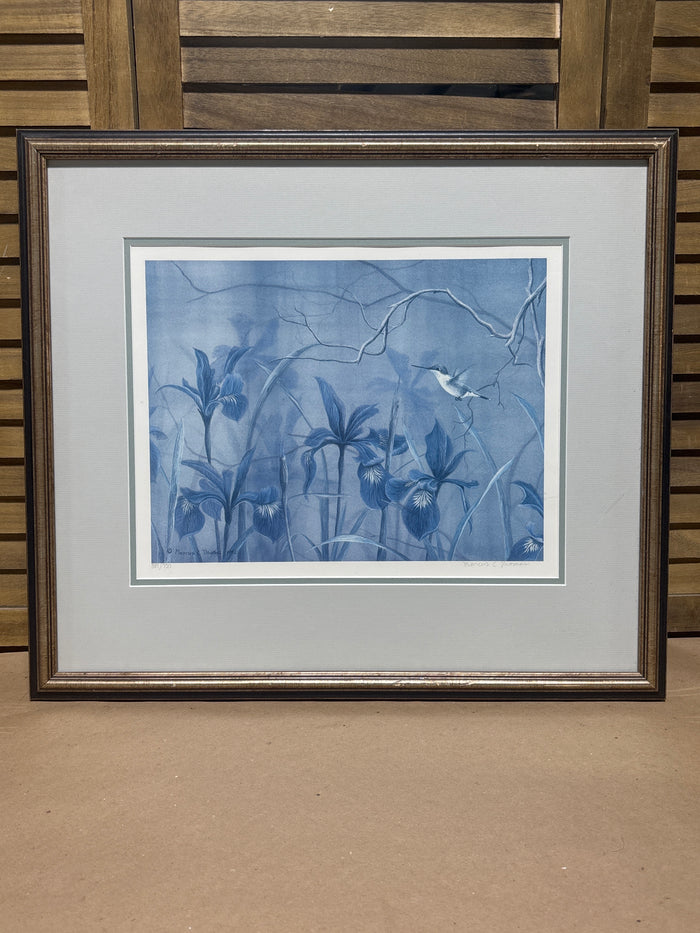 Iris & Butterfly Print by Marcus Thomas; Signed & Numbered (389/750)