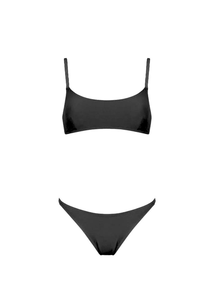 Bikini Kiohne Iris/Nora Braided Trim Bikini Black Apoella