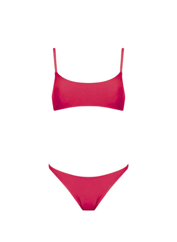 Bikini Kiohne Iris/Nora Braided Trim Bikini Wild Magenta Apoella