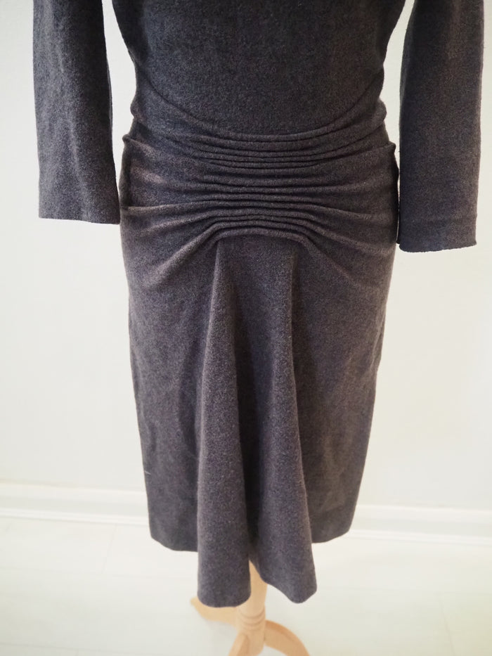 Issa London Grey Wool Dress Size 10