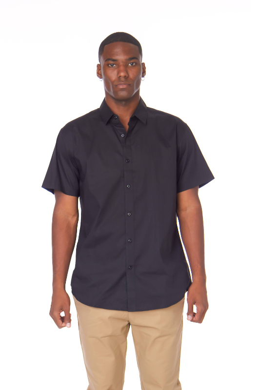 James Button Down - Black