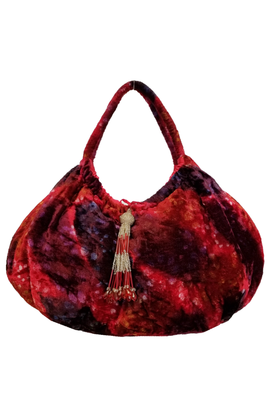 Janet Velvet Tassel Bag