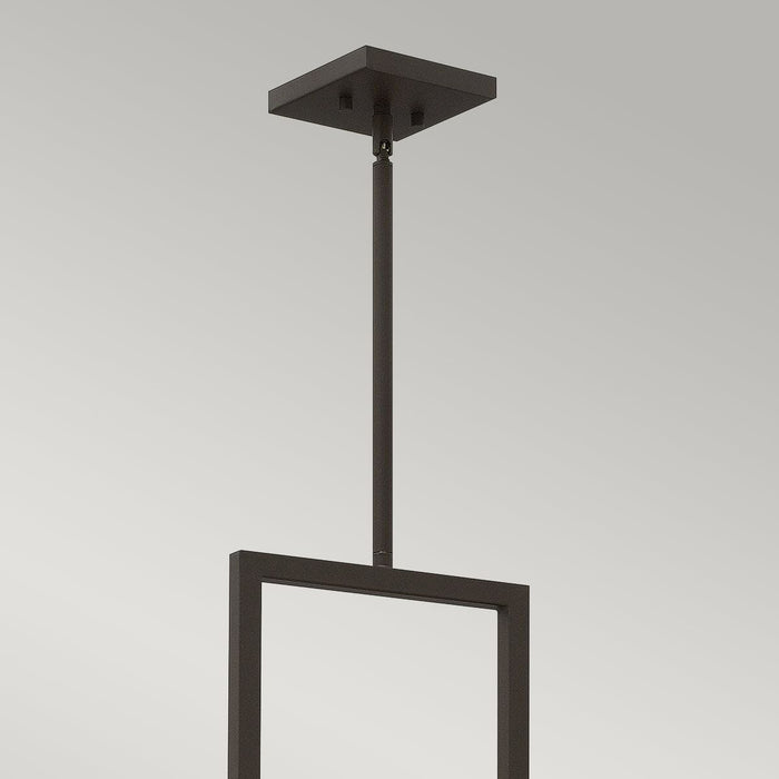 Jennifer Bronze 3 Light Pendant Ceiling Light with Linen Shade Lighting