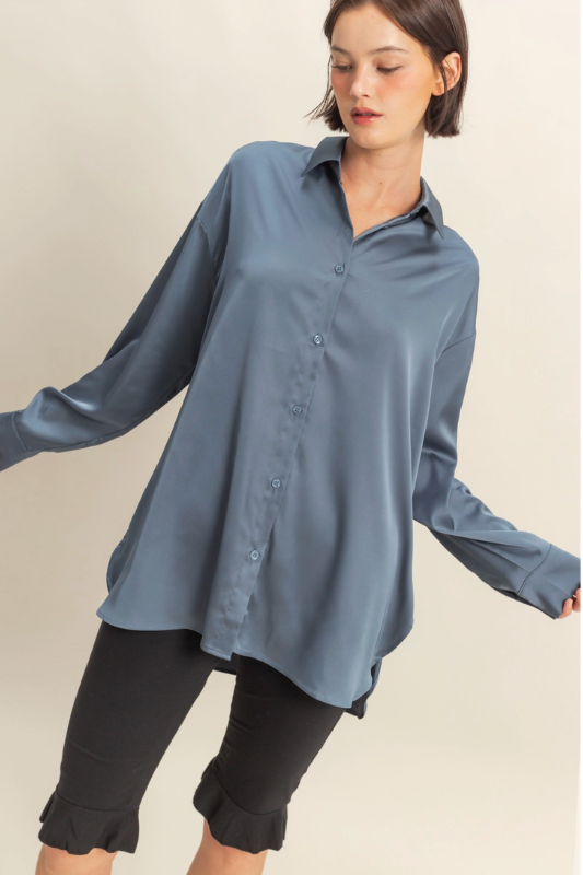 Jessi Oversized Satin Top