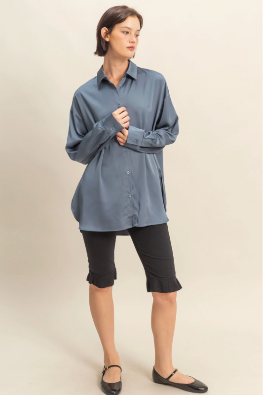 Jessi Oversized Satin Top