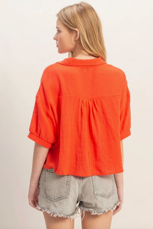 Joelle Button-Up - RED