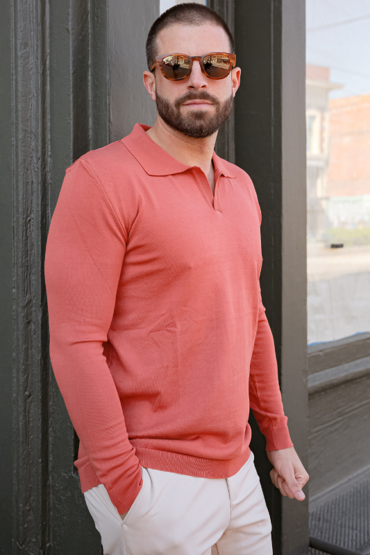 Johnny Polo Sweater - Brick<br>***LAST ONE***