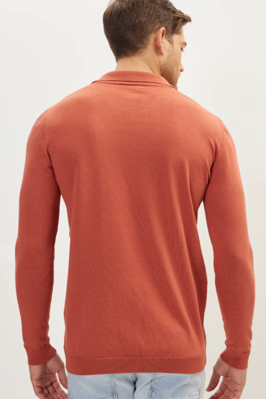 Johnny Polo Sweater - Brick<br>***LAST ONE***