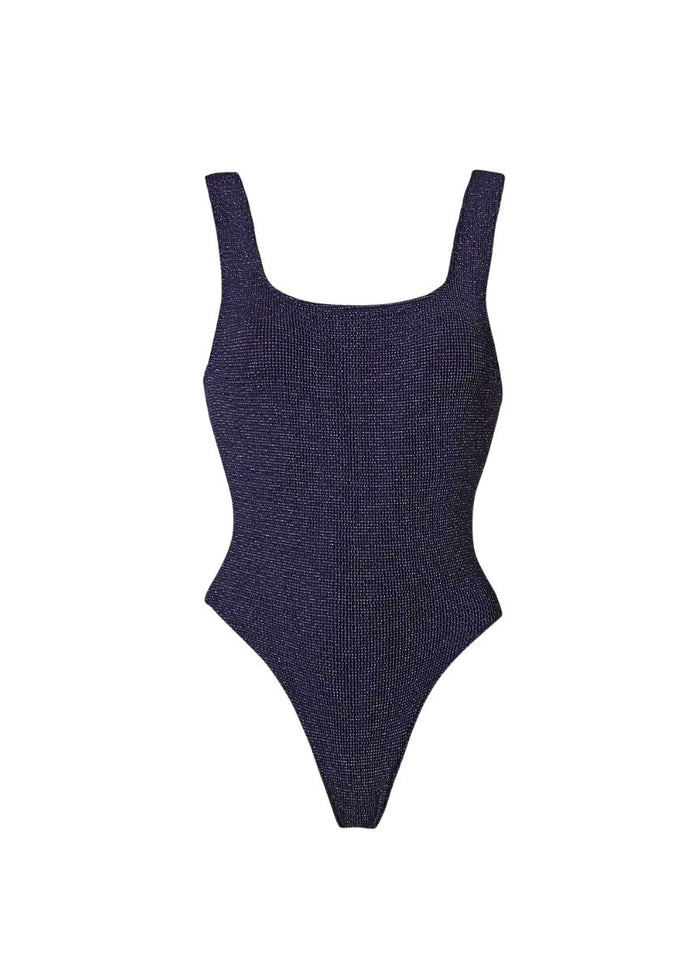 One-Piece Stefania Frangista Josie Over The Shoulder One Piece Seersucker Blue Apoella