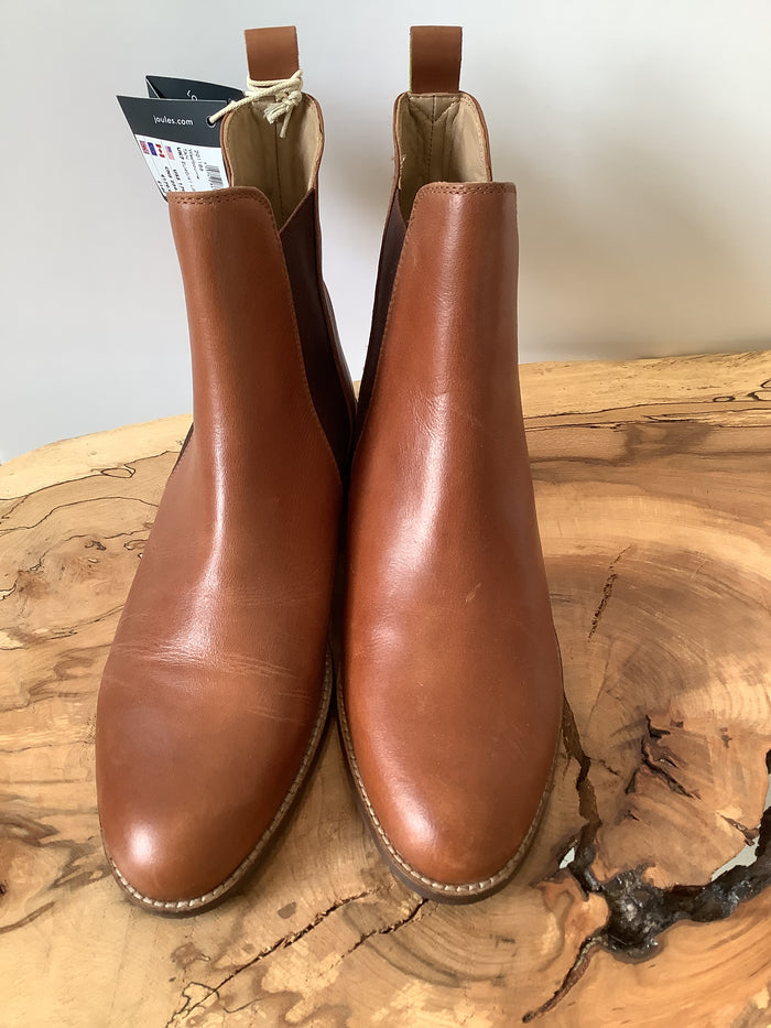 Joules Tan Chelsea Boots 7 New RRP £140