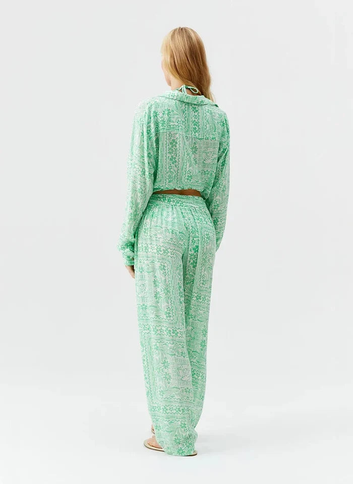 Pants Melissa Odabash Jude Elastic Waist Straight Leg Pants Medina Apoella