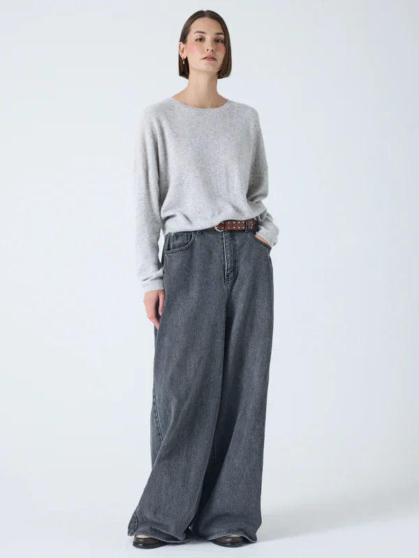 Sweater Absolut Cashmere Kaira Crew Neck Sweater Light Heather Grey Apoella