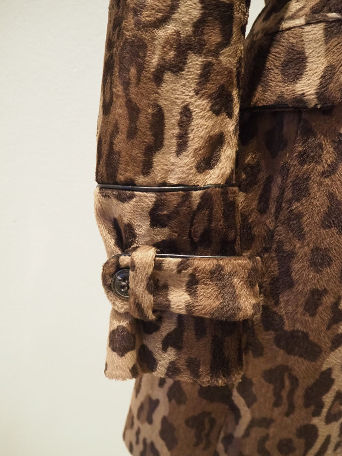 Karen Millen Faux Fur Animal print Coat 6/8