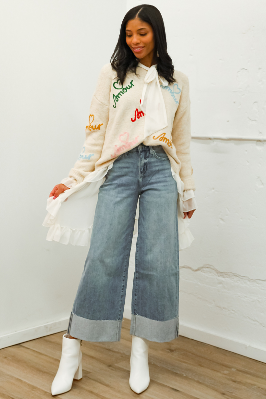Karsyn Cuffed Denim