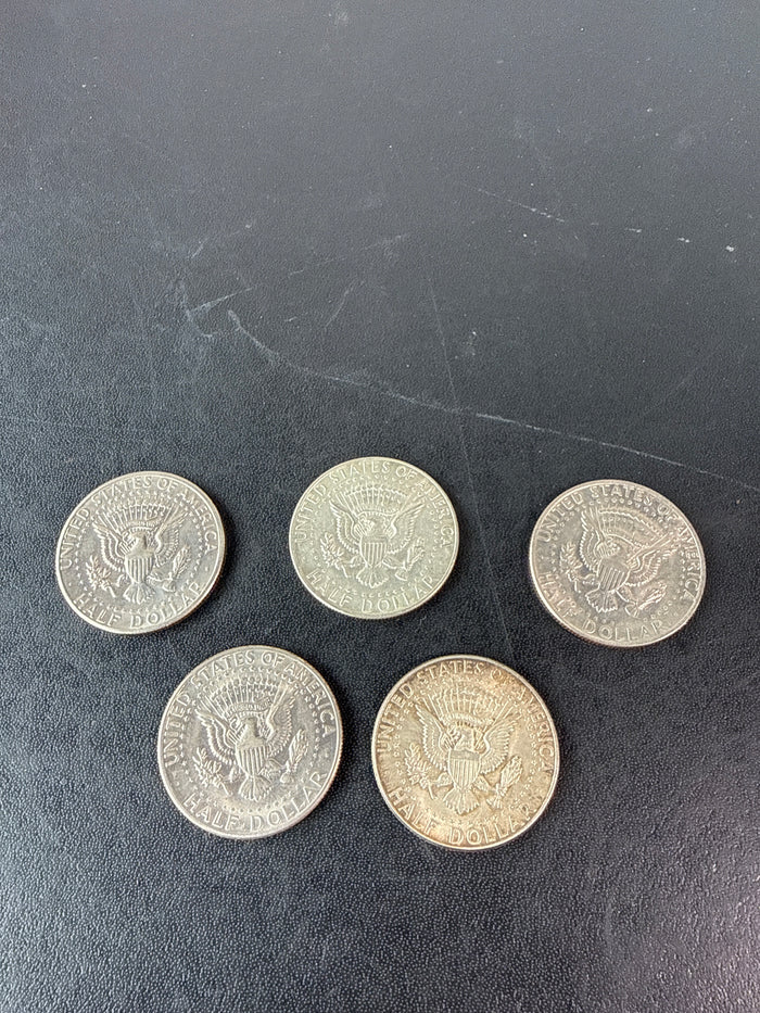 Kennedy Half Dollars - 5 Pieces