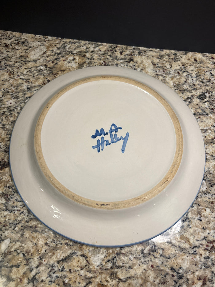 Large Hadley Pottery Happy Anniversary Platter