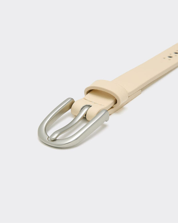 Laser-Cut Faux Leather Belt