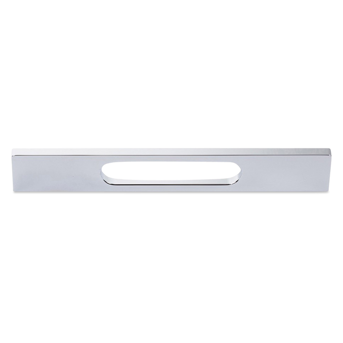 The Level Pull features a contemporary, modern style.