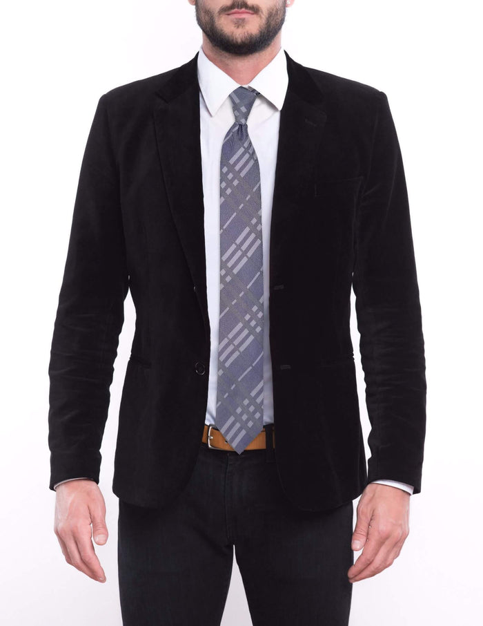 Light Purple and Gray Plaid Pre-tied Tie, Tie, GoTie
