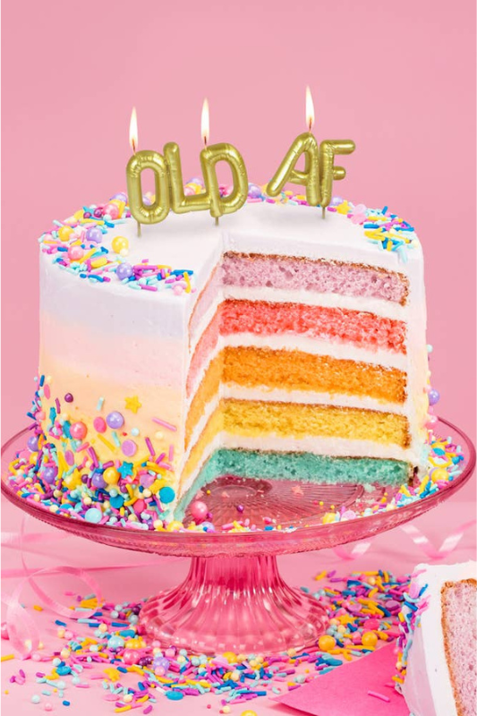 Lighten Up Party Candles- Old AF