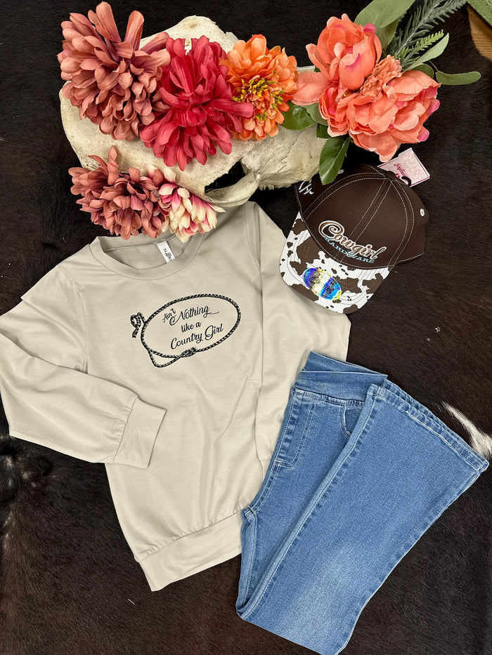 Li’l Britches Grey Long Sleeve Top by ML Kids
