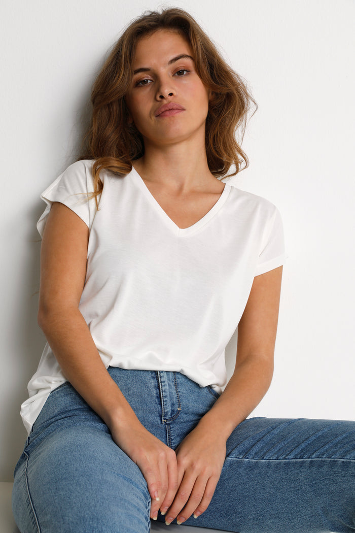 Lise T-shirt wit