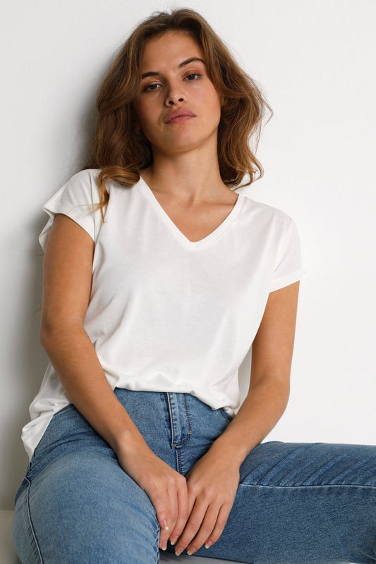 Lise T-shirt wit