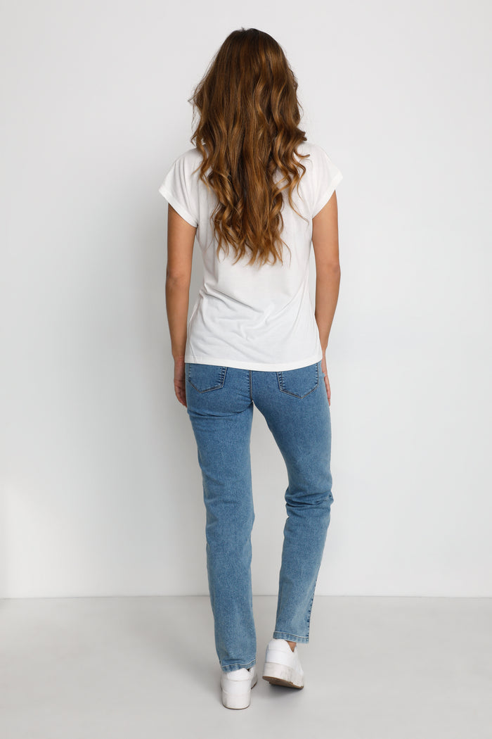 Lise T-shirt wit
