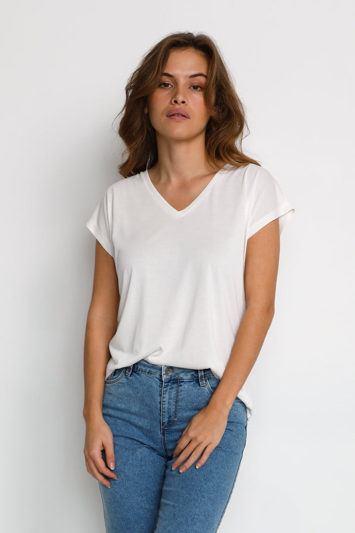 Lise T-shirt wit