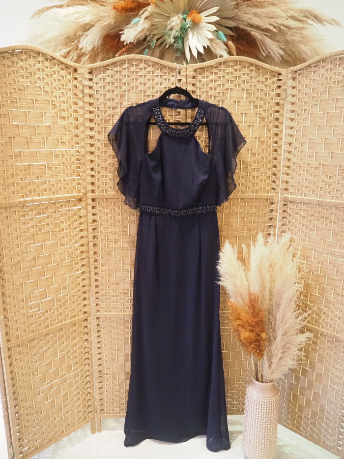 Little Black Dress Navy Maxi Dress Size 10