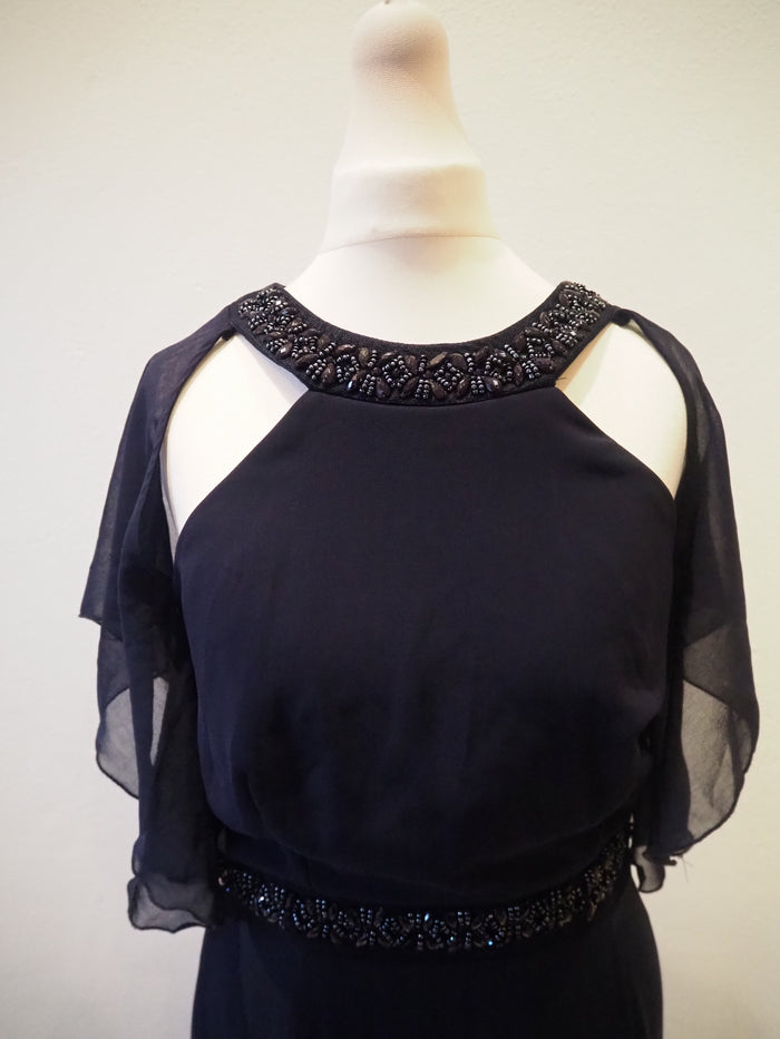 Little Black Dress Navy Maxi Dress Size 10