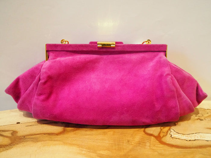 L.K Bennett Purple Suede Bag