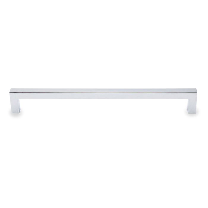 A seamless, contemporary pull with a rectangular shape.