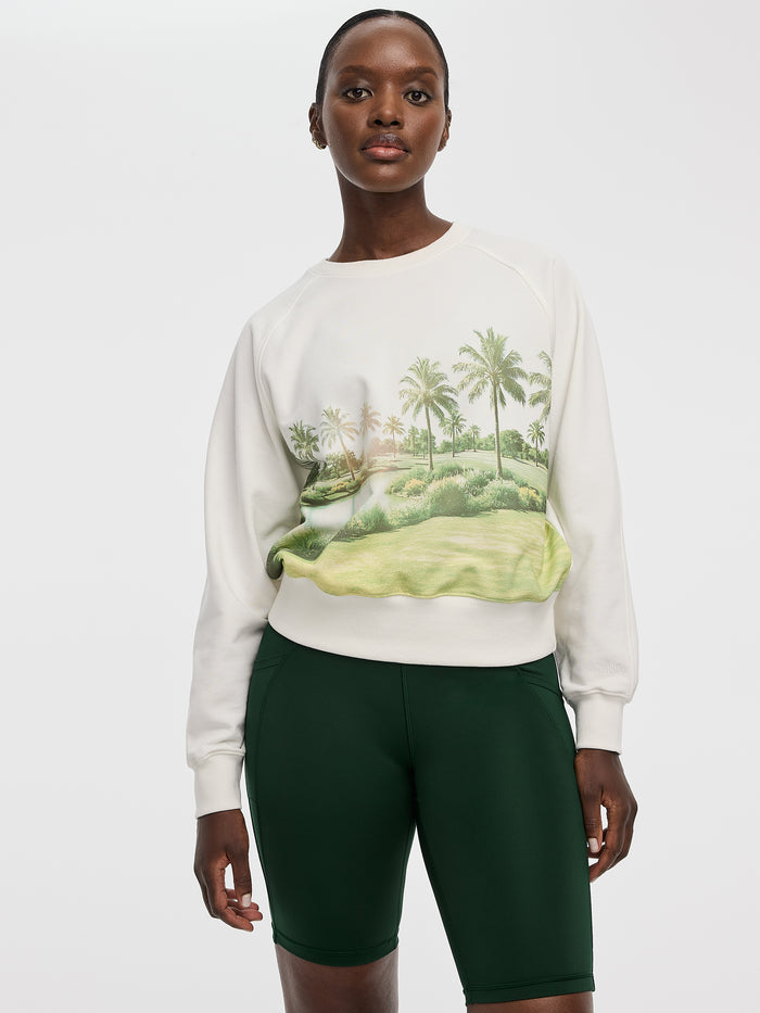 Long-Sleeve Crew-Neck French Terry Sweatshirt - Hyba