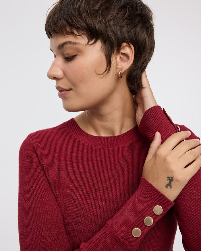 Long-Sleeve Crew-Neck Sweater